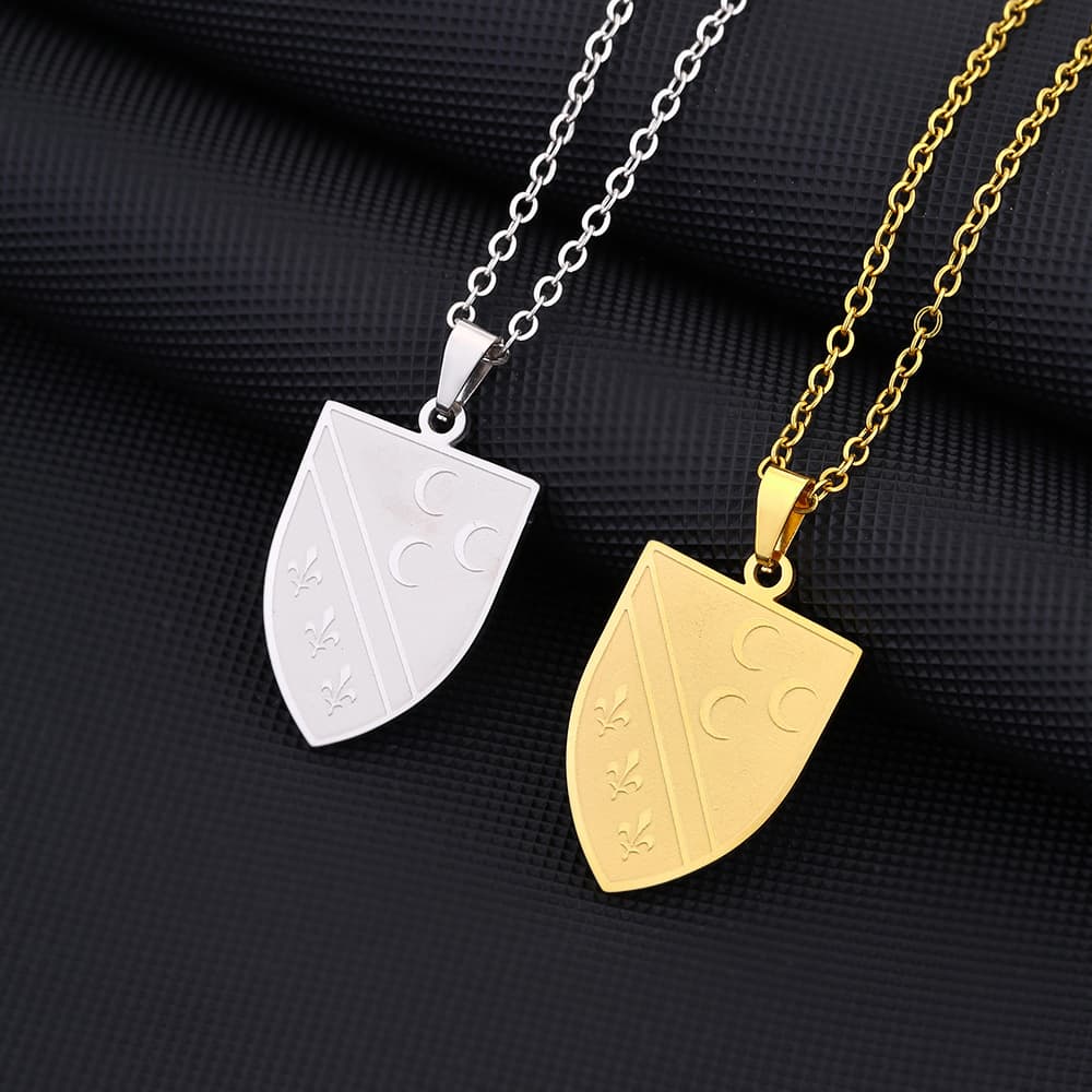 Hot Selling Stainless Steel Bosnia Pendant Necklace Men and Women Couple Titanium Steel Pendant Necklace