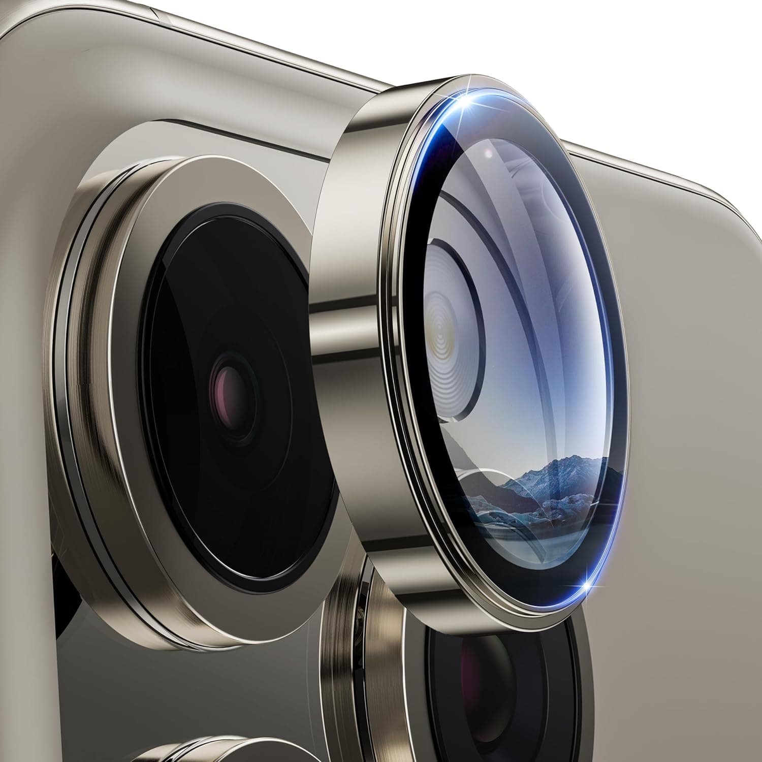 Original Camera Lens Protector Cover for iPhone 15 Pro Max 14 Plus 13 14Pro 15Pro Titanium Tempered Glass Protection