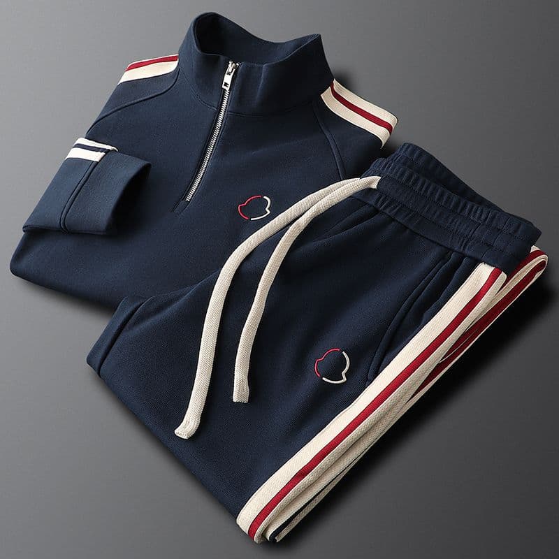 Ensemble deux pièces pour homme, pull de sport décontracté à rayures latérales, nouvelle mode, printemps et automne, pantalon de survêtement tr