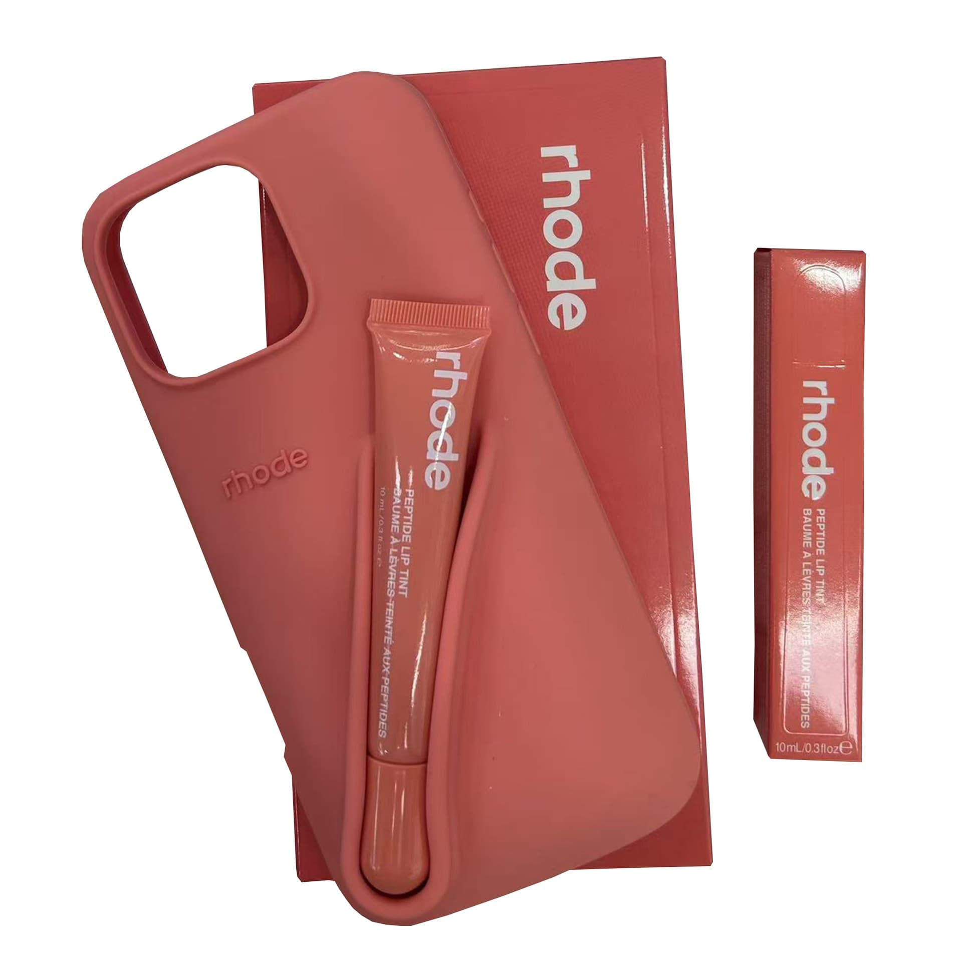 Étui de protection en silicone Lipstick Haily Sam Styl 1514 compatible avec iPhone 16 Pro Max, antichoc et intégral