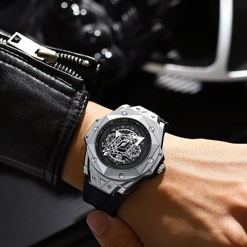 Trendy Men's Watch Waterproof Glow-in-the-dark Calendar