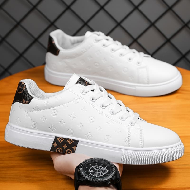 Petites chaussures blanches Chaussures pour hommes Chaussures pour femmes Semelles épaisses Augmenter Chaussures de papa Chaussures de sport décont