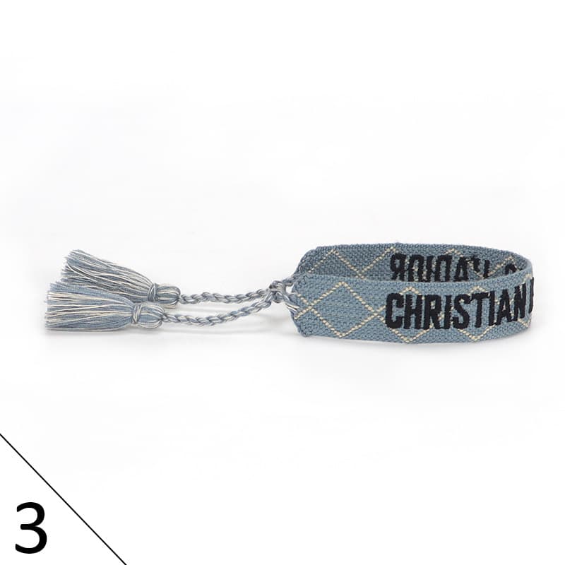 Bracelet unisexe tendance avec lettres tressées
