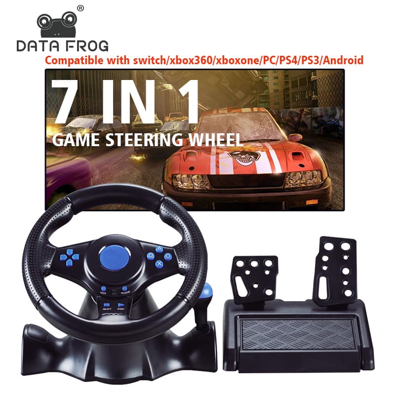 Convient pour Switch/Xbox One/360/PS4/PS2/PS3/PC Jeu de course Volant Seven In One