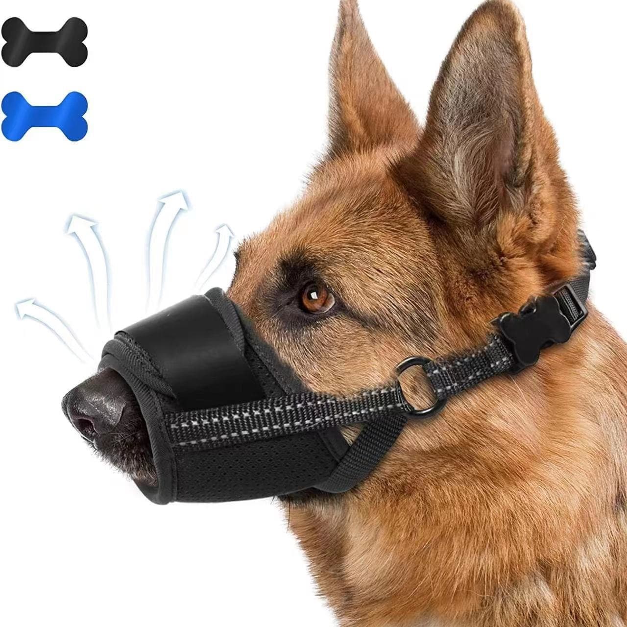 Cotton Bite And Anti Miseating Mouth Cover, Adjustable Dog Mask, Pet Products, Straight