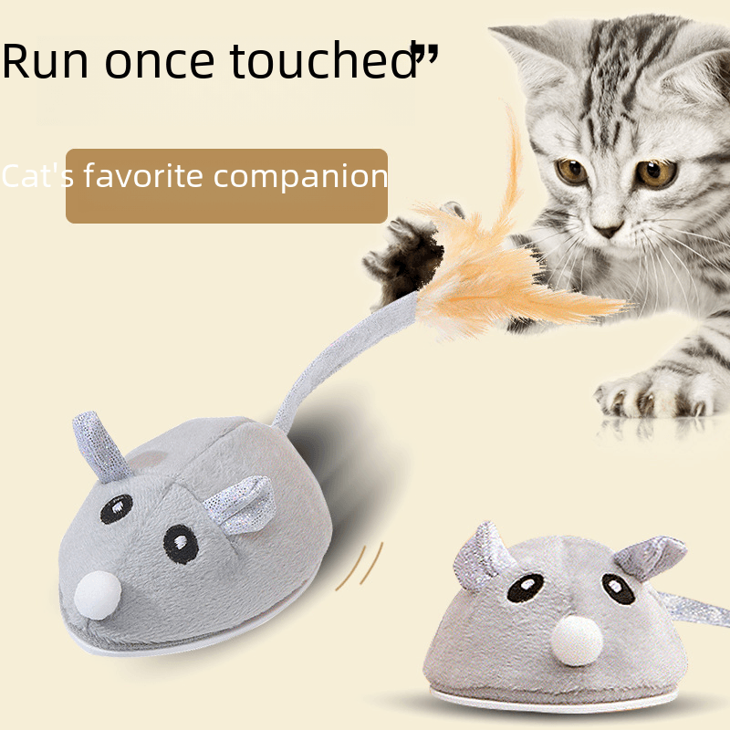 Electric Mouse Pet Toy Cat Toy Electric Interactive Self-Hi Cat Toy Smart Walking Cat Toy