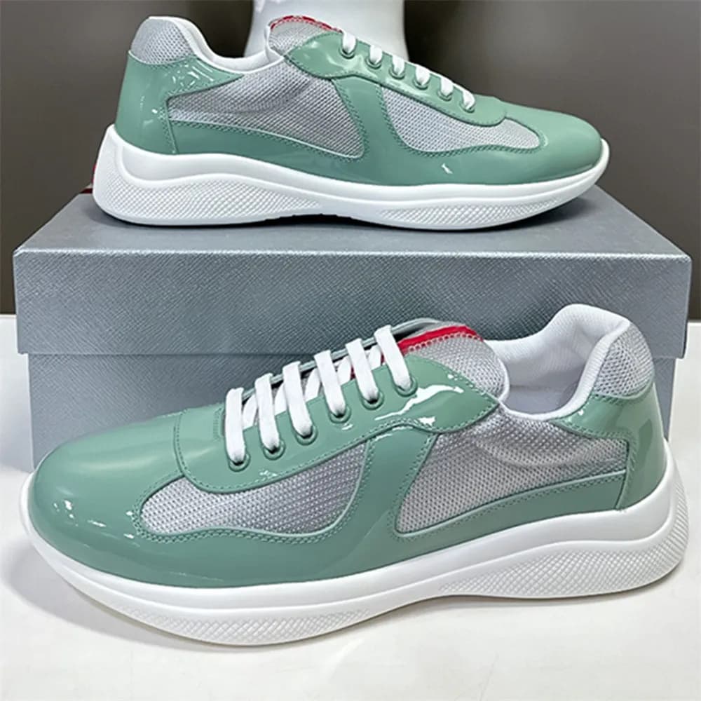Chaussures de course à bout rond pour femmes, en cuir véritable de haute qualité, confortables, en cuir verni, commerce transfrontalier internatio