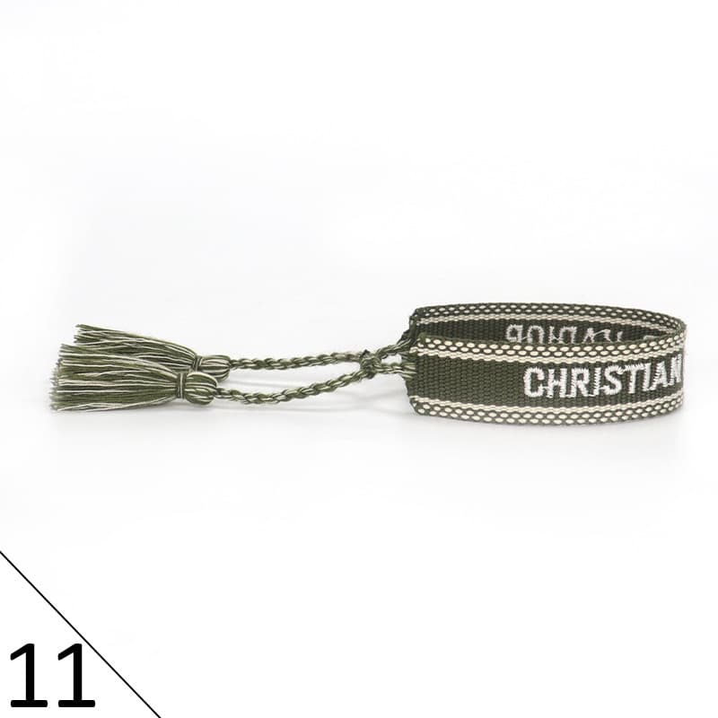 Bracelet unisexe tendance avec lettres tressées