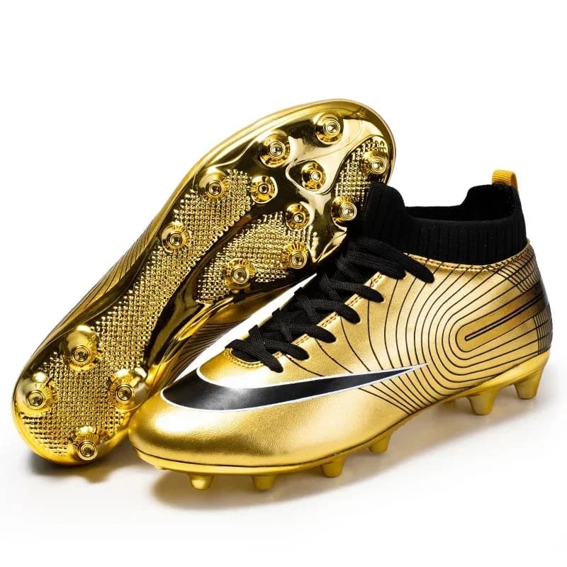 Men Soccer Shoes Unisex Ankle Football Boots Cleats Grass Training Match Sneakers Futsal Professional Non Slip Soft