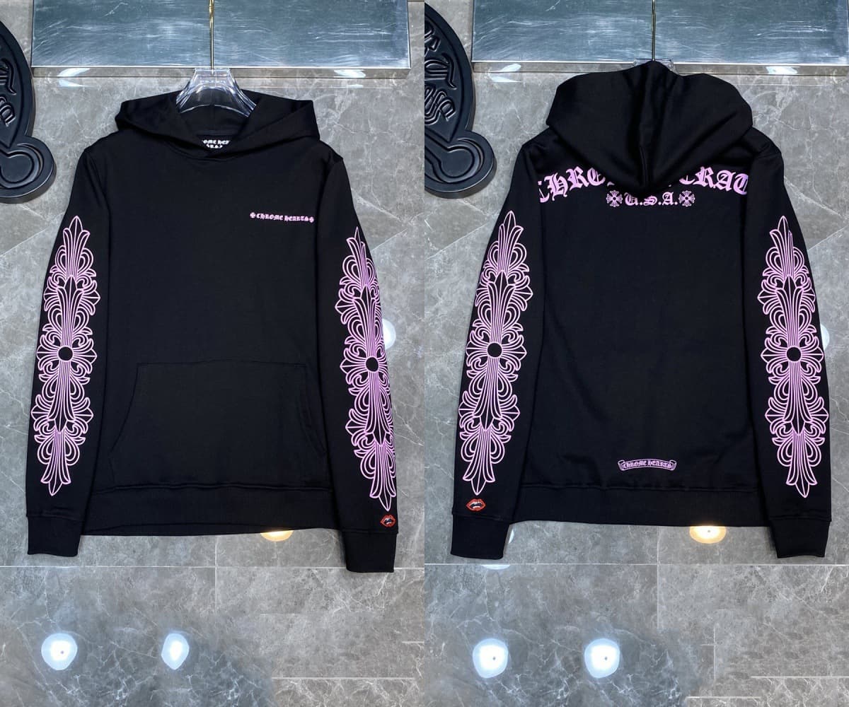 Sweat à capuche Chrome Hearts Cross, version correcte 25ss, polyvalent et tendance, vente en gros