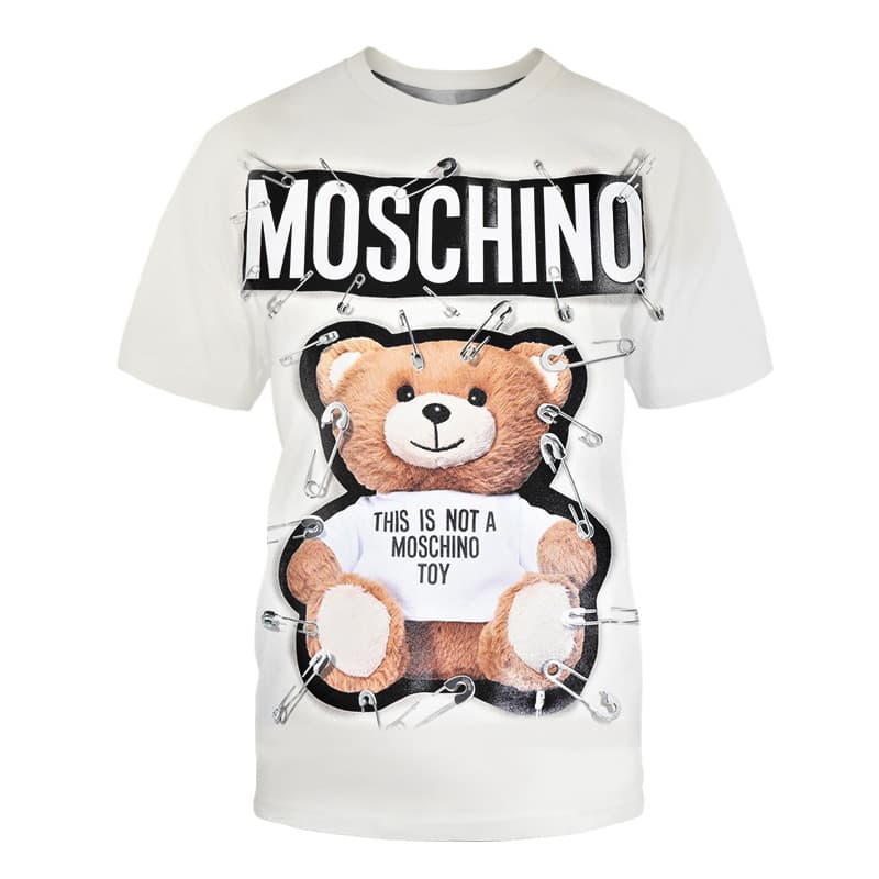 T-Shirt ample surdimensionné à imprimé de dessin animé ours pour femmes, nouvelle collection