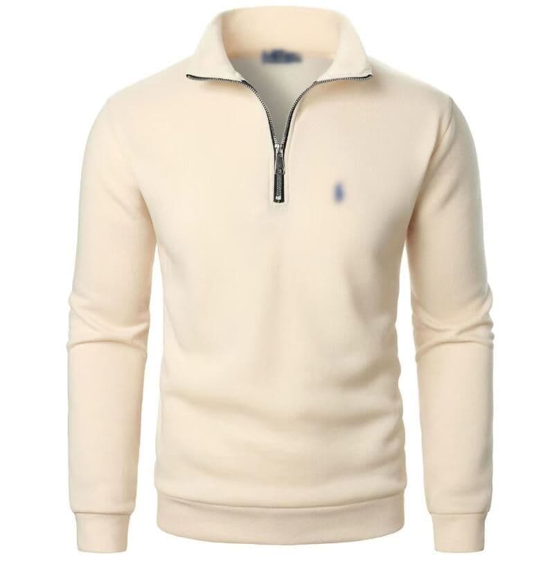 Pull Rauph Laurren Designer Polo Zip Pony Brodé Couple Top, demi-zip, sweat à capuche décontracté de luxe pour automne
