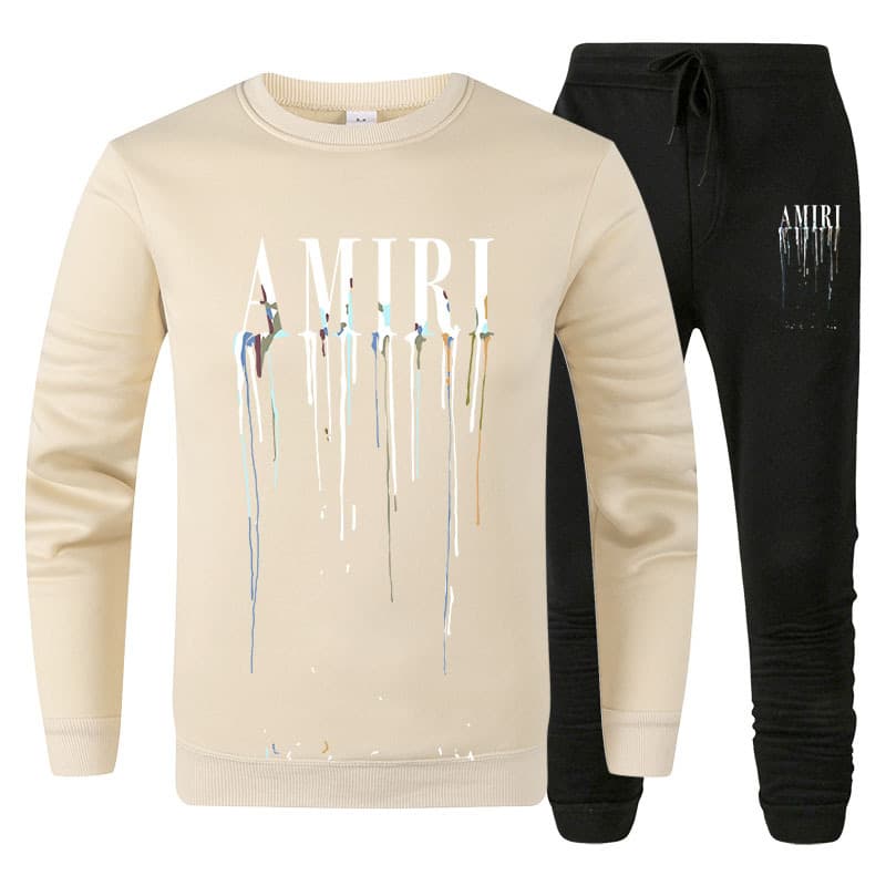 Ensemble pull col rond automne/hiver, nouvelle marque de mode, imprimé, décontracté, ample