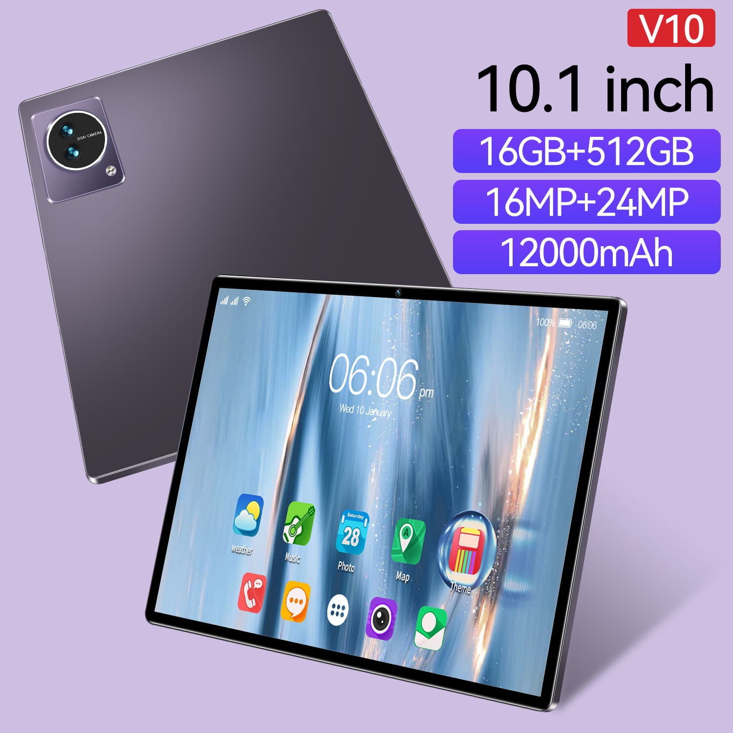New 10 Inch Tablet Computer, Business Office High-definition Screen, Card Insertable, Card, Dual Standby