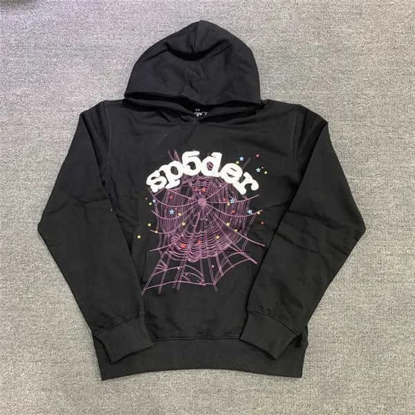 Sweat à capuche Spider pour enfants Sp5der 555555 Sweat à capuche pour garçons et filles, imprimé toile d'araignée de haute qualité