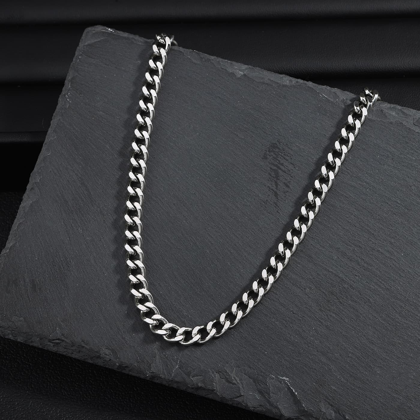 Necklaces Stainless Steel Titanium Steel Single Line Double Sided Grinding Necklace Hardware Luggage Chain Pendant Chain DIY Semi Finished Accessories
