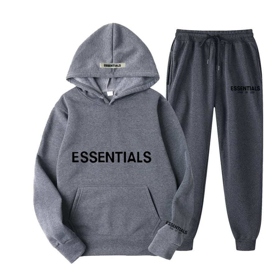 Essentials Double ligne peur de Dieu ensemble tendance poitrine Logo imprimé lettre Couple veste polaire F