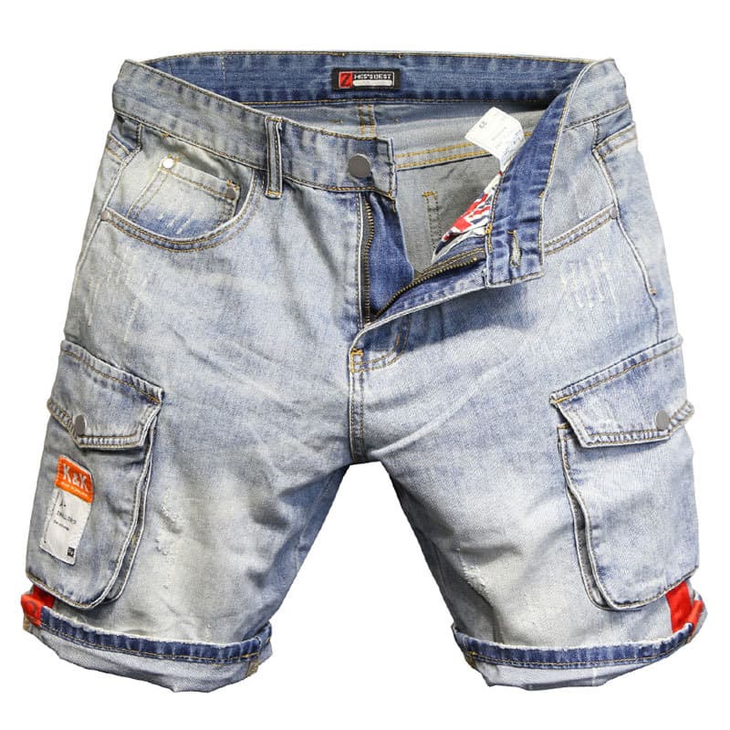 Stock Mens Denim Jeans Shorts Casual Outdoor Jean Crago Summer Customized Men's Shorts858