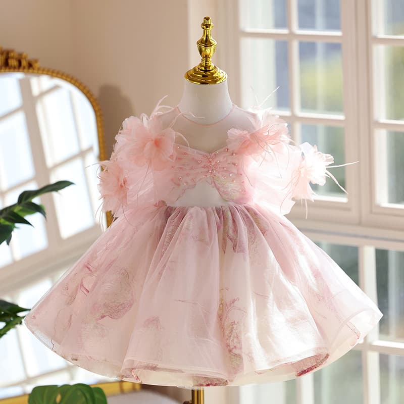 Mother & Kids Princess Dresses For Girls Children's Birthday Dresses Runway Show Costumes Light Luxury High End Girls' Clothing 3-7 Years