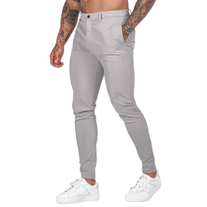 Man's Clothing Men's Solid Color Overalls Men's Outdoor Slim Pants Sports Casual Overalls