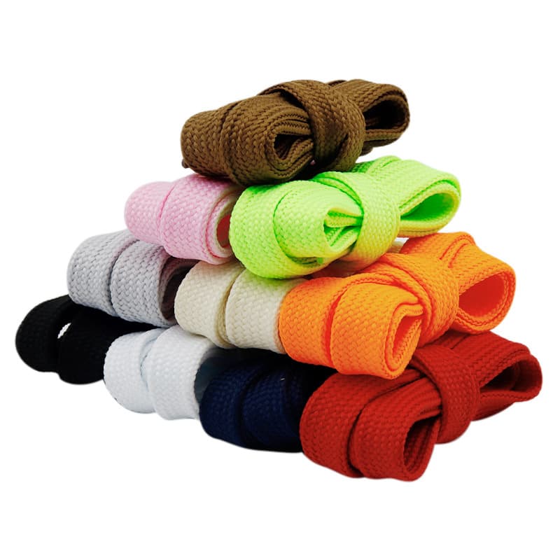 Polyester Solid Color Flat Fat Shoelace Width 1.8cm Waistband Elastic Hoodie Rope Strap Accessorize