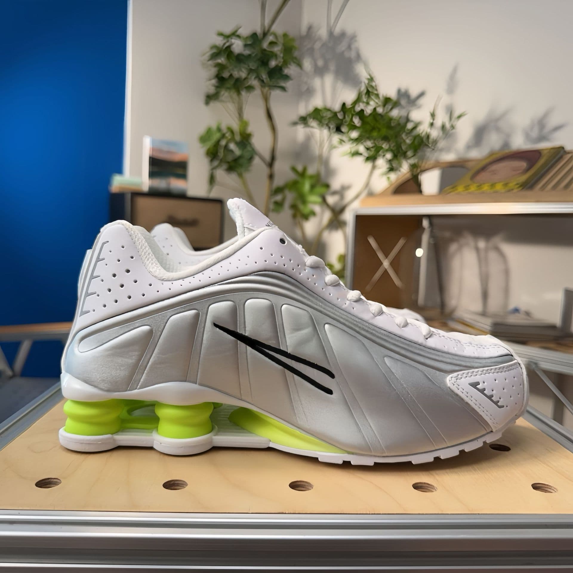 Chaussures de course unisexes SHOX R4 Neymar Collaboration, pointures 36 à 45, pour hommes et femmes, avec coussin d'air coloré.