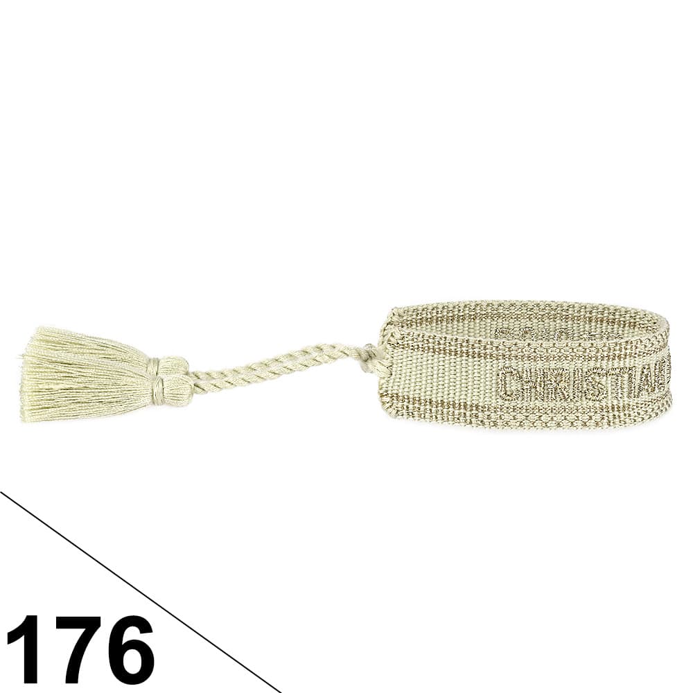 Bracelet unisexe tendance avec lettres tressées