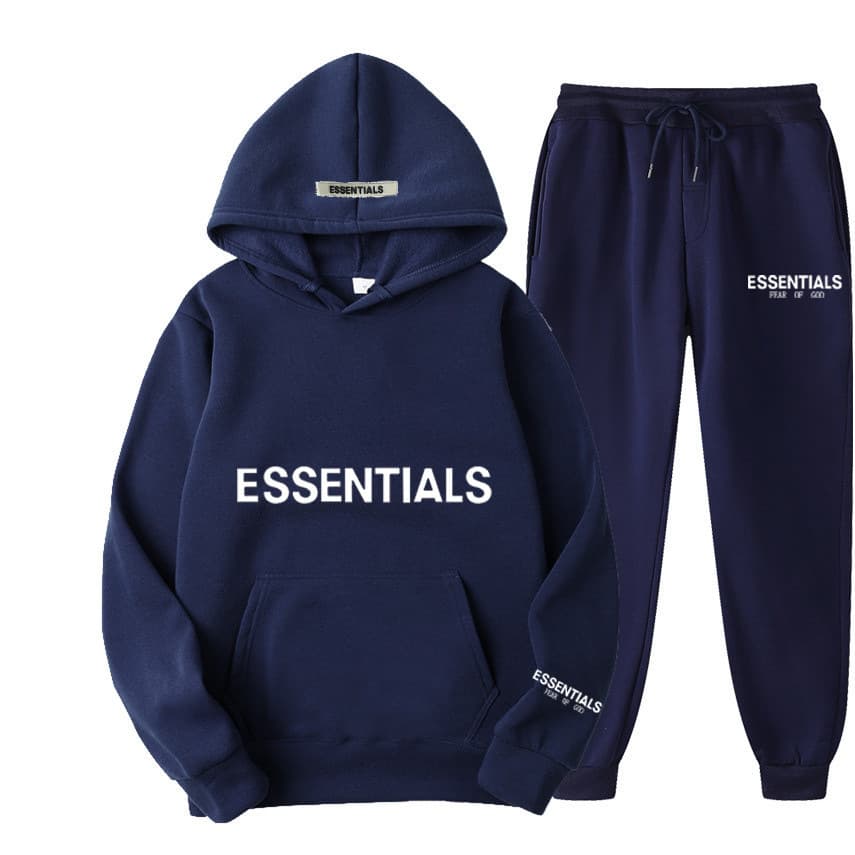 HY Sports Print Double Thread Essentials New Set Chest Couple Sweat à capuche