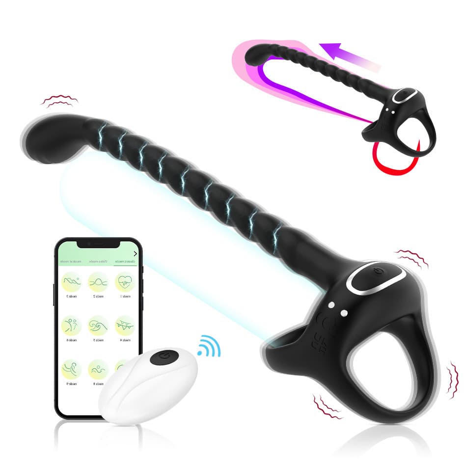 Cross-Border Model Johnson Second Generation APP Remote Control Vibrating Locking Semen Ring Male And Female Resonance