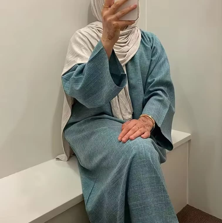Women's Clothing Closed Robe Women Dress Islamic Clothing Plain Dubai Robe