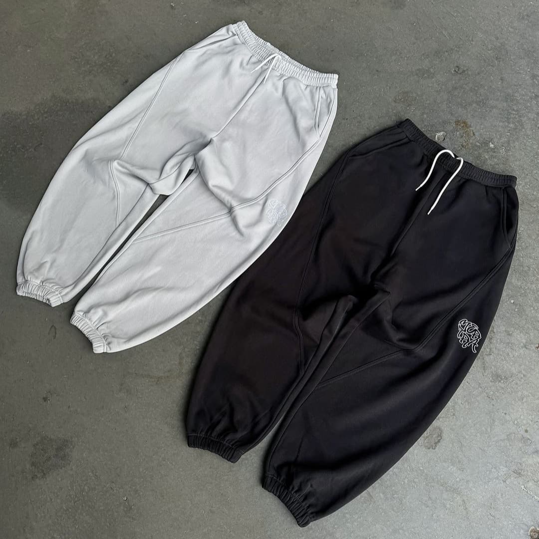 Elastic Rope Sweatpants Casual Trousers High Street Hip Hop Rap Street Wear Y2k