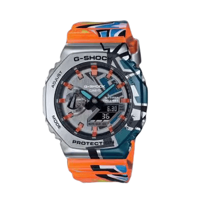 Série GM-2100, multifonction, étanche et antichoc, ruban octogonal en métal, quartz neutre électronique
