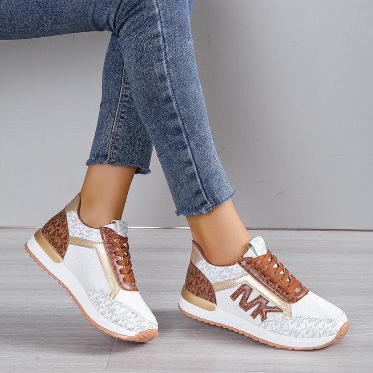 Chaussures de sport de grande taille pour le commerce extérieur 2024, chaussures de course décontractées à lacets et à bout rond pour femmes, à