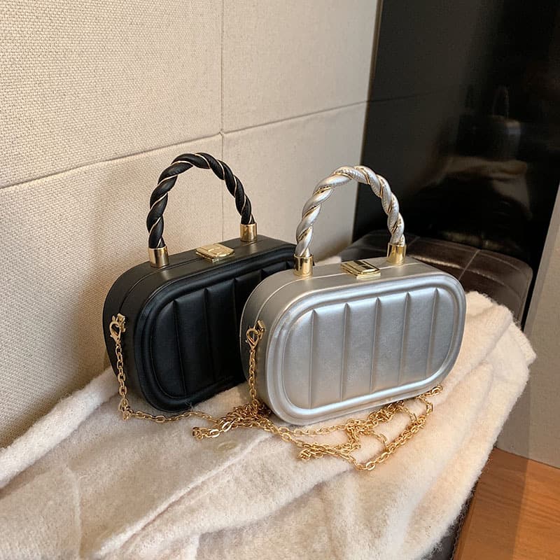Handbag For Women Women's Metal Chain Shoulder Bag Fashion Crossbody Bag