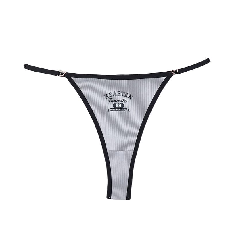 2025d Thong Women Letter Print One String Underwear Thin Strap Triangle Panties Low Waist Sexy Underpants