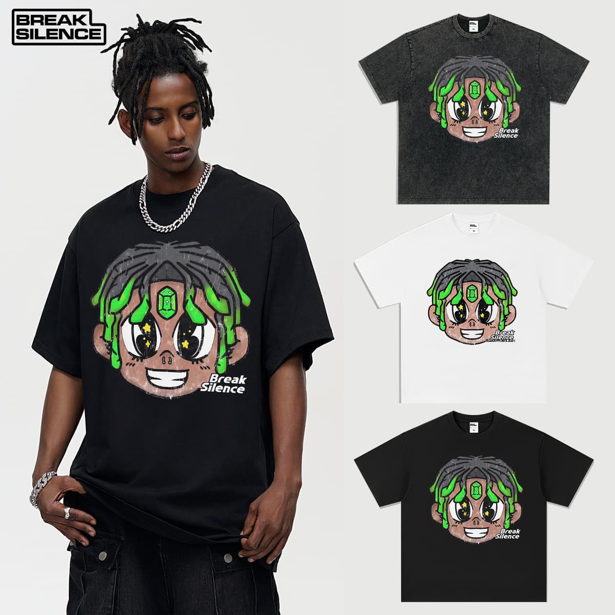 Men's Clothing Original Hand Painted Graffiti Trendy Brand Heavy Cotton Short Sleeved T Shirt