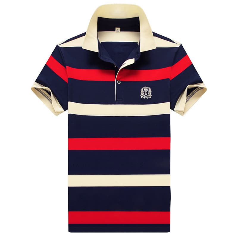 Men's Clothing 2024 New Short Sleeve POLO Shirts Men's Tops Casual Men's T-Shirts Men's Striped Summer Tops