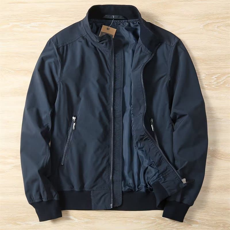 New Lightweight Small Stand Up Collar Business Jacket For Men, Casual And Fashionable, Simple Windbreaker Jacket