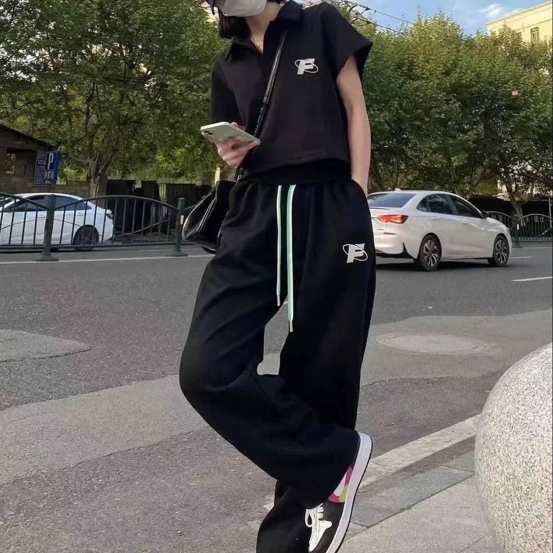 Women's Clothing Youthful Summer Tracksuit For Petite Women Casual Short Sleeve Top And Wide Leg Trousers Stylish Women's Clothing Set