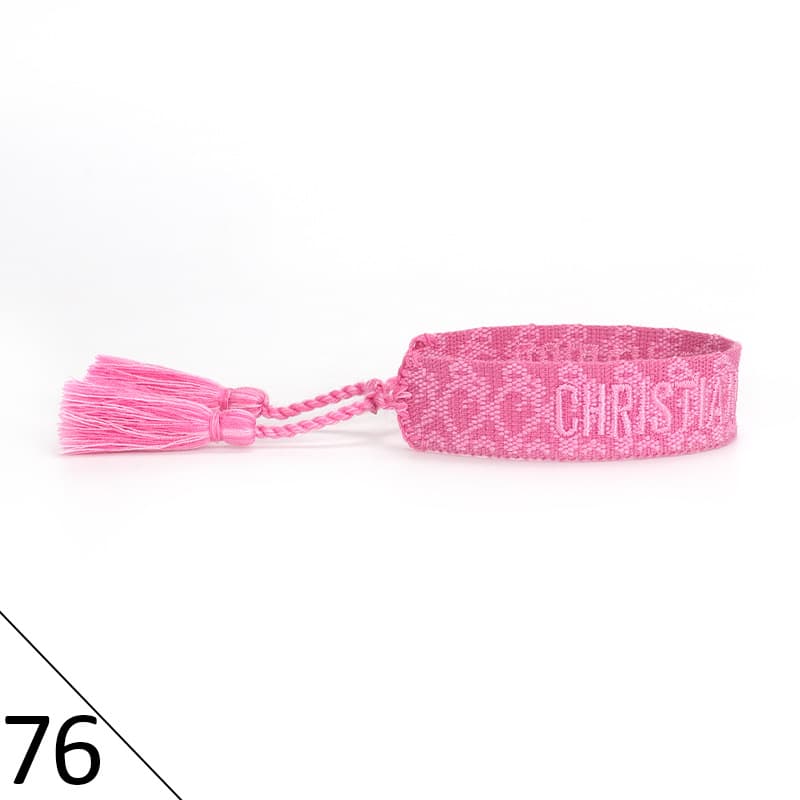 Bracelet unisexe tendance avec lettres tressées