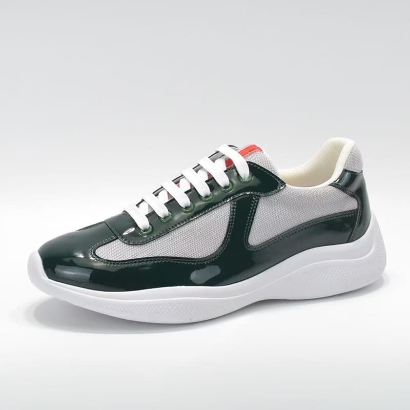 Chaussures de course polyvalentes à bout rond pour la Coupe de l'Amérique P, en cuir véritable, plates et de haute qualité