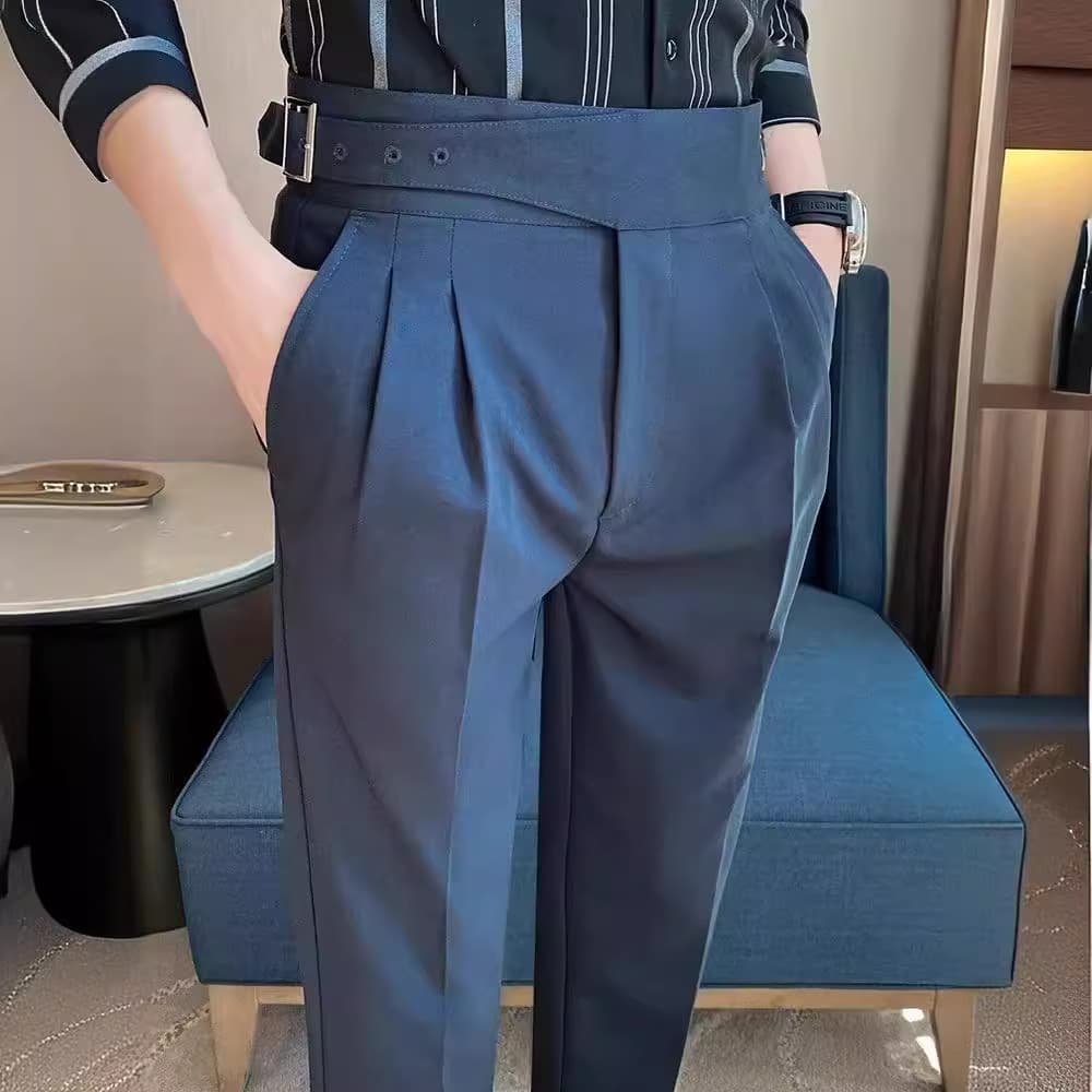 Youth Popular Business Commuting Straight Leg Men's Trousers With Slim Fit And Falling Feeling, Quality Slim Fit Casual Pants