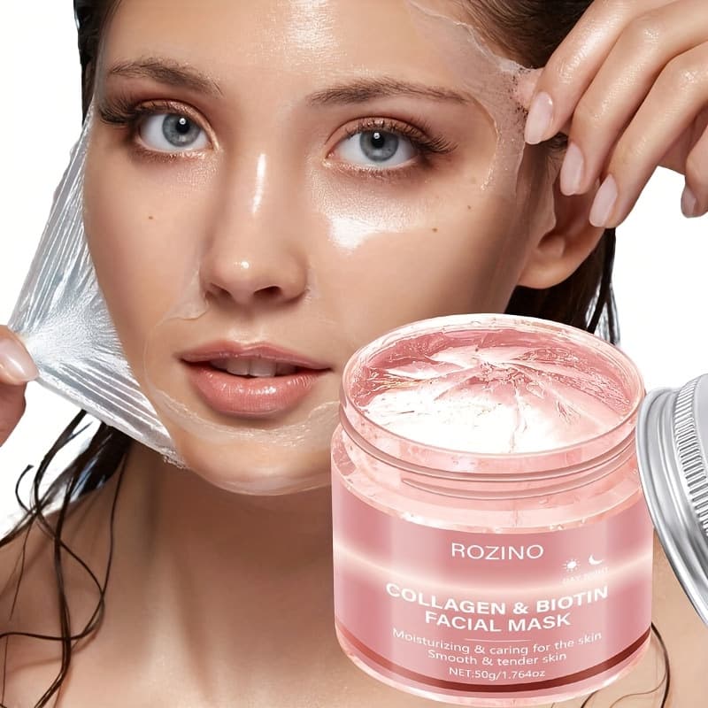 Tear-off Mask Full English Sakura Collagen Overnight Firming Elastic Moisturizing Hydrating