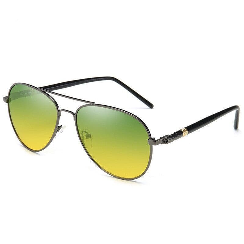 Men: Light Sensitive Color Changing Polarized Sunglasses Drivers, Day And Night Dual Use Glasses For Driving