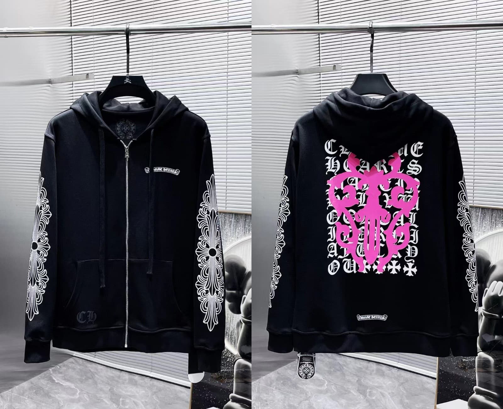 Sweat à capuche Chrome Hearts Cross, version correcte 25ss, polyvalent et tendance, vente en gros