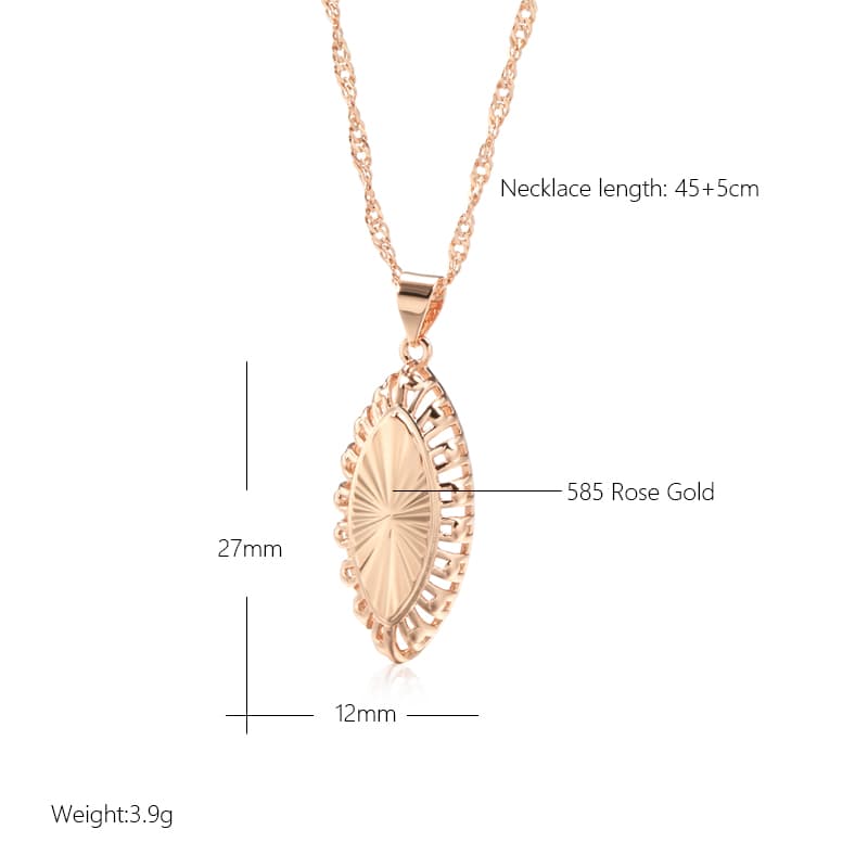 2025 Women Fashion 585 luxurious Kinel rose gold women's natural zircon crystal flower necklaces, high-quality and exquisite jewelry for