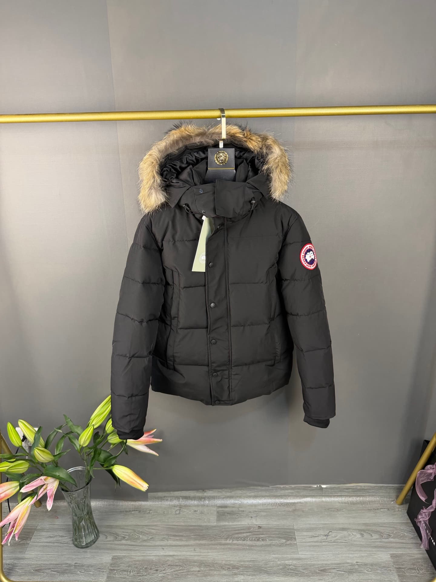 C A N A D A G O O S E, Doudoune, Noire, Modèle Automne-Hiver, Classique et Élégante, Chaude et Confortable, Unisexe