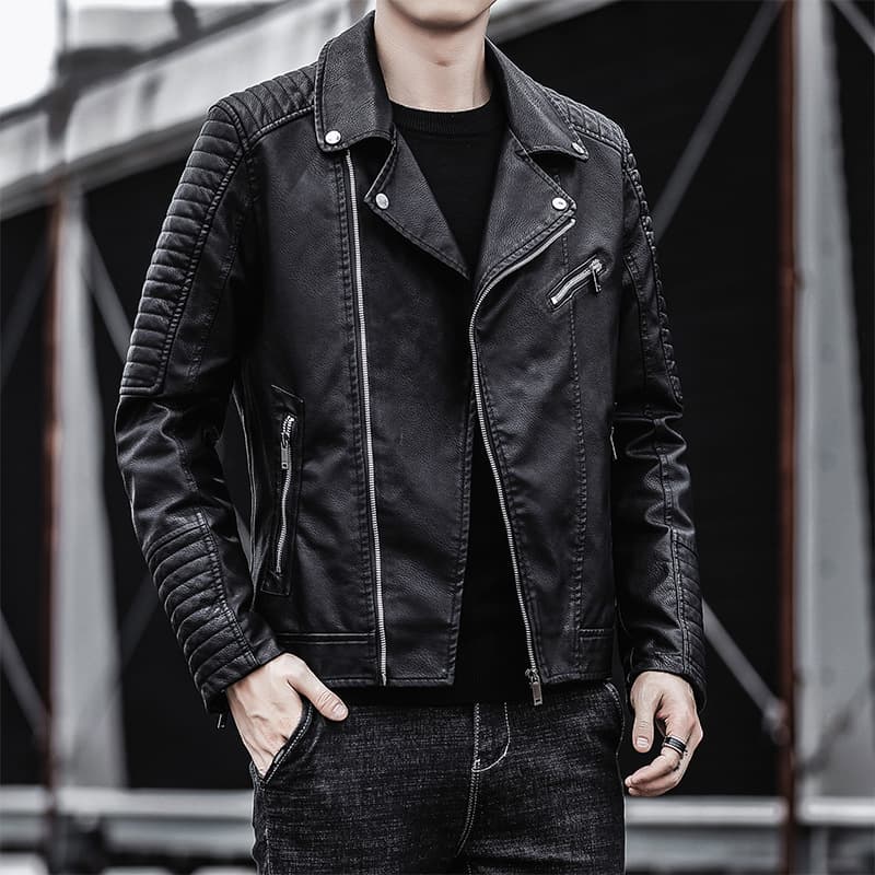 Men's Clothing leather casual leather jacket youth handsome motorcycle pu jacket casual men's coat