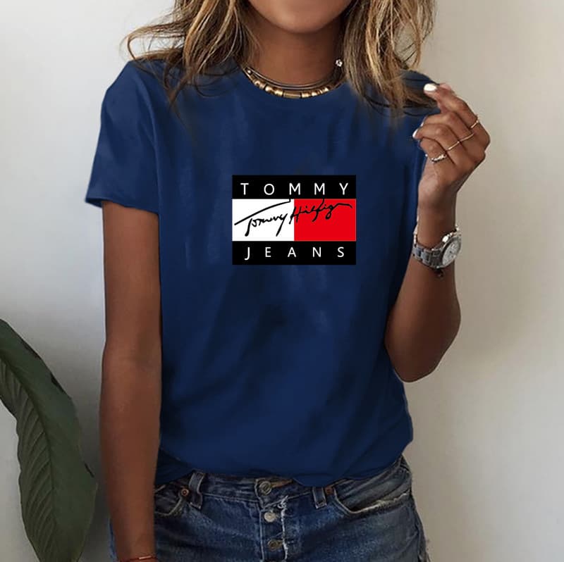 T-shirt imprimé décontracté à la mode pour femmes
