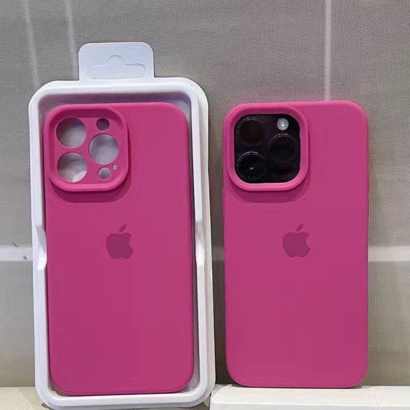 Coque en silicone solide pour iPhone 15 Pro Max, couleur liquide, avec étiquette 14 Pro, 13 Premium, 12 (pack complet)